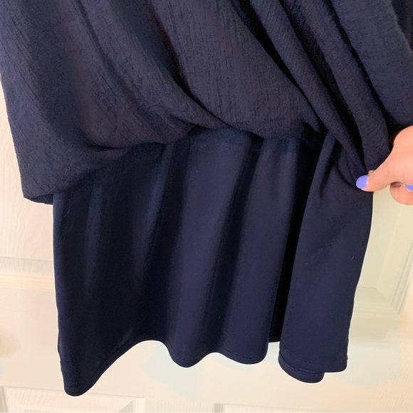 Maurice’s Strapless Aztec Pattern Detail Navy Blue Maxi Dress, Size M - Picture 6 of 12